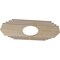 Ekena Millwork Chrysler Wood Fretwork Pierced Ceiling Medallion, Birch, 36"W x 18"H x 9 1/2"ID x 1/4"T CMWP36X18X0250CSBI - alternate 4